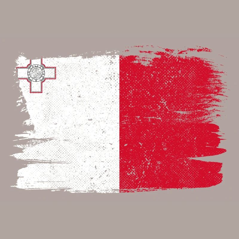 Drapeau de Malte drapeau paix Vintage