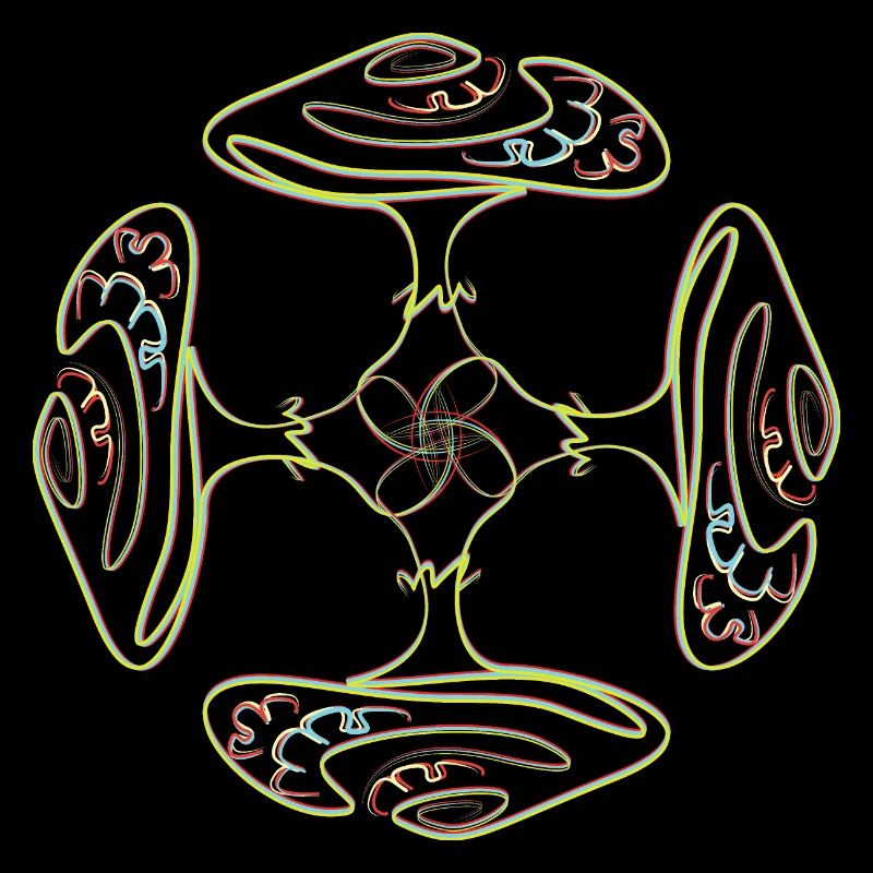 Mandala aux champignons