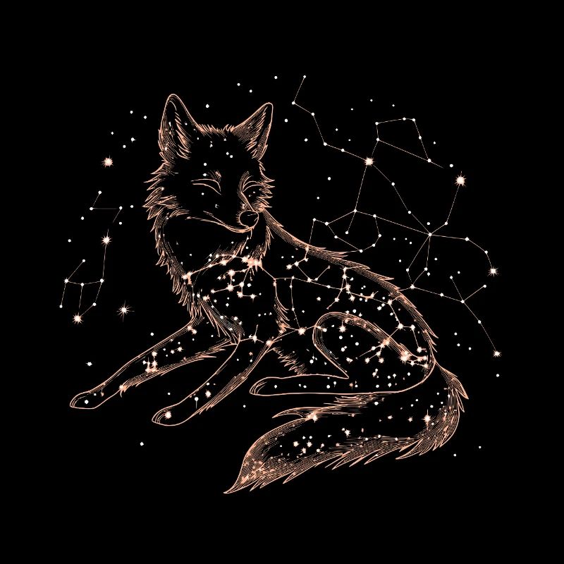 Fuchs Sternenhimmel Sternenbild