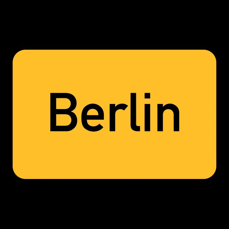 Panneau de rue de Berlin