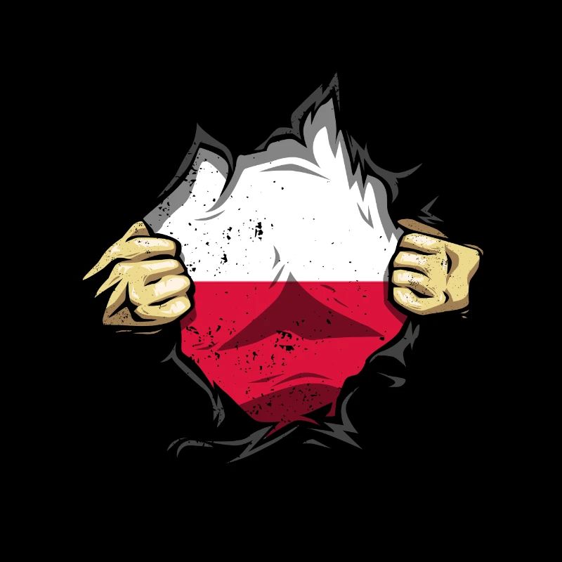 Pull Super man Poland Country Flag
