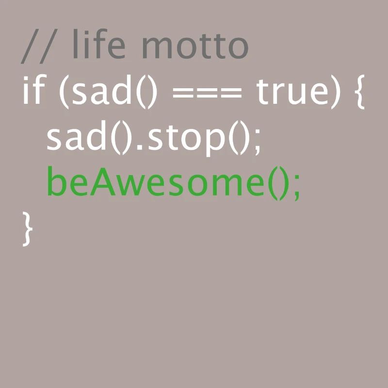 Computer Science Nerd Geek Programmer Life Motto