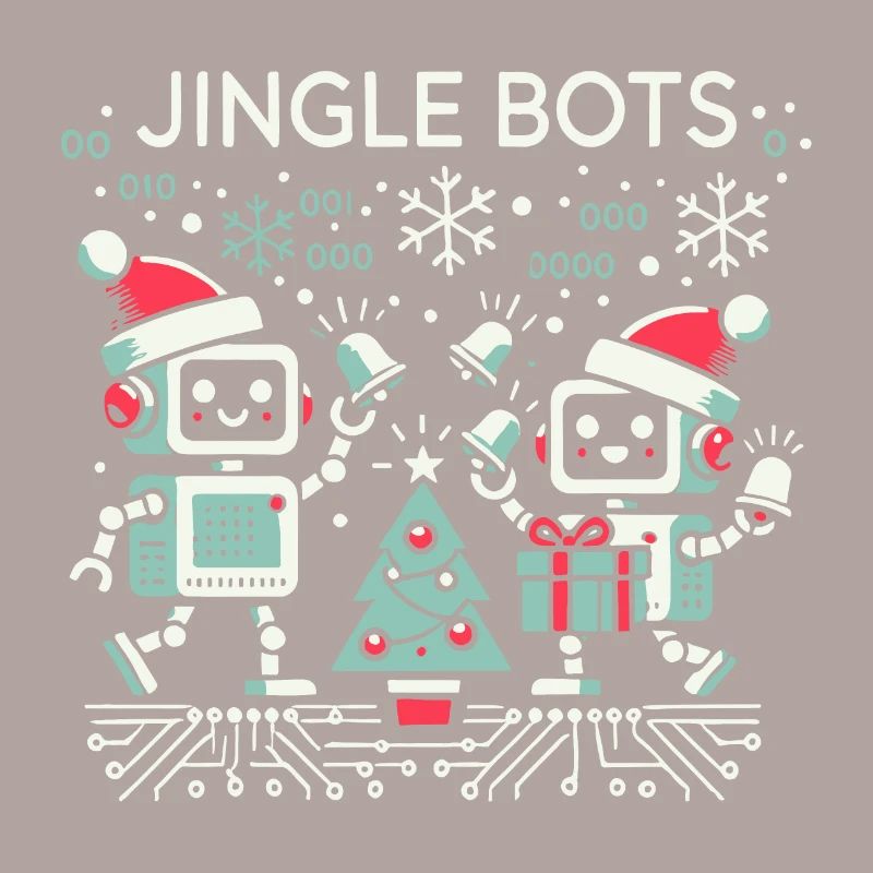Jingle Bots - Christmas Robots with Binary Code