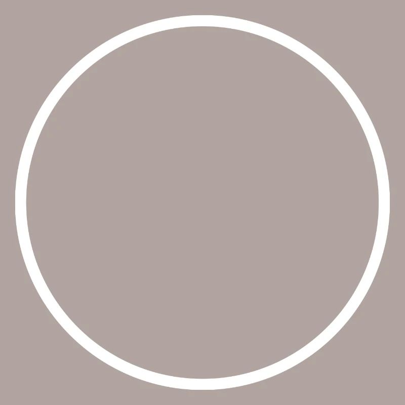 Cercle rond blanc