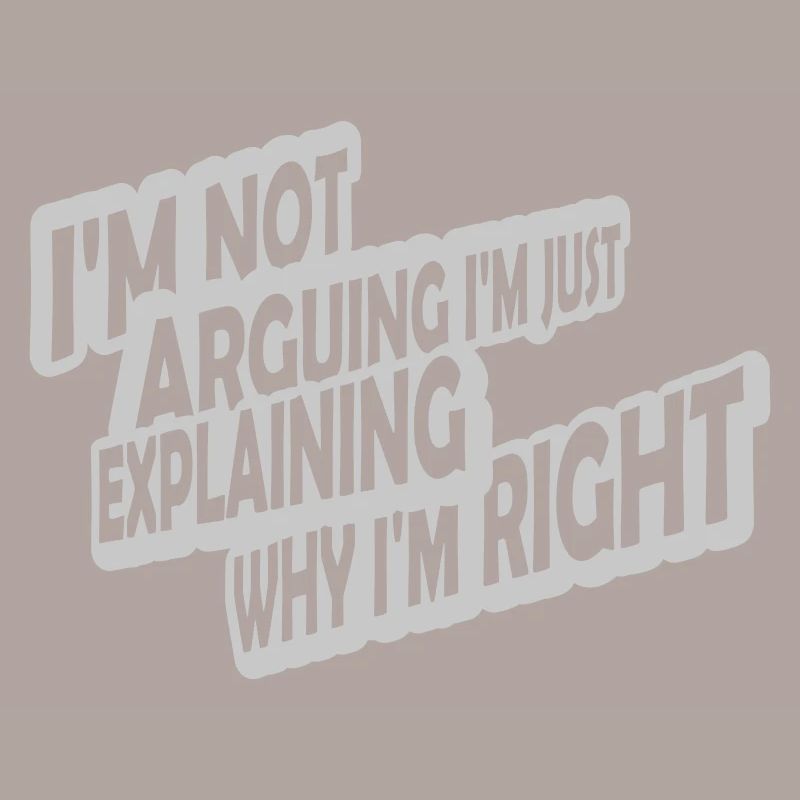 I m not arguing