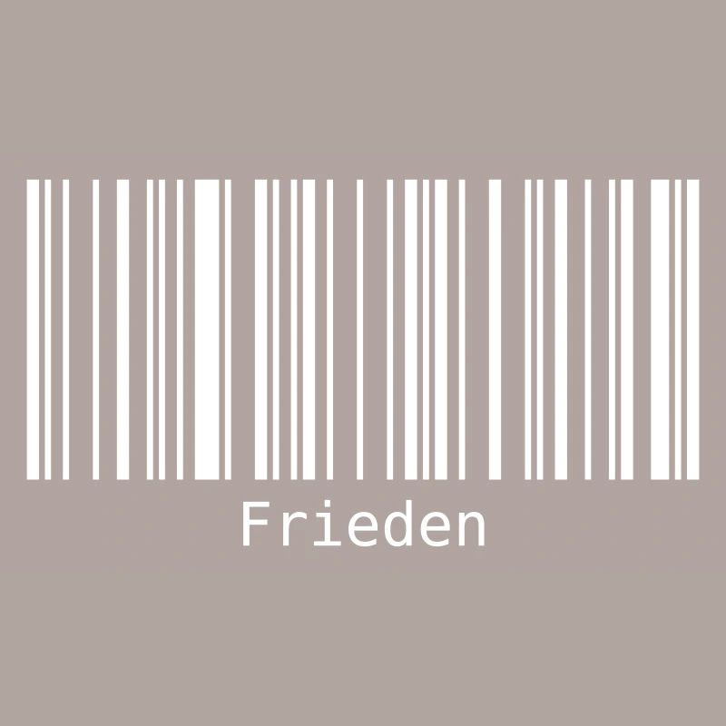 Frieden Barcode Friedenszeichen Strichcode Symbol