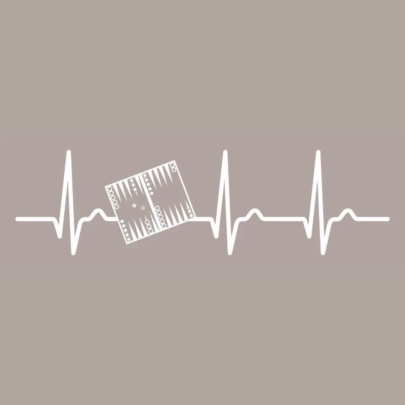 ECG Curve - Heart Curve - Backgammon - Dice