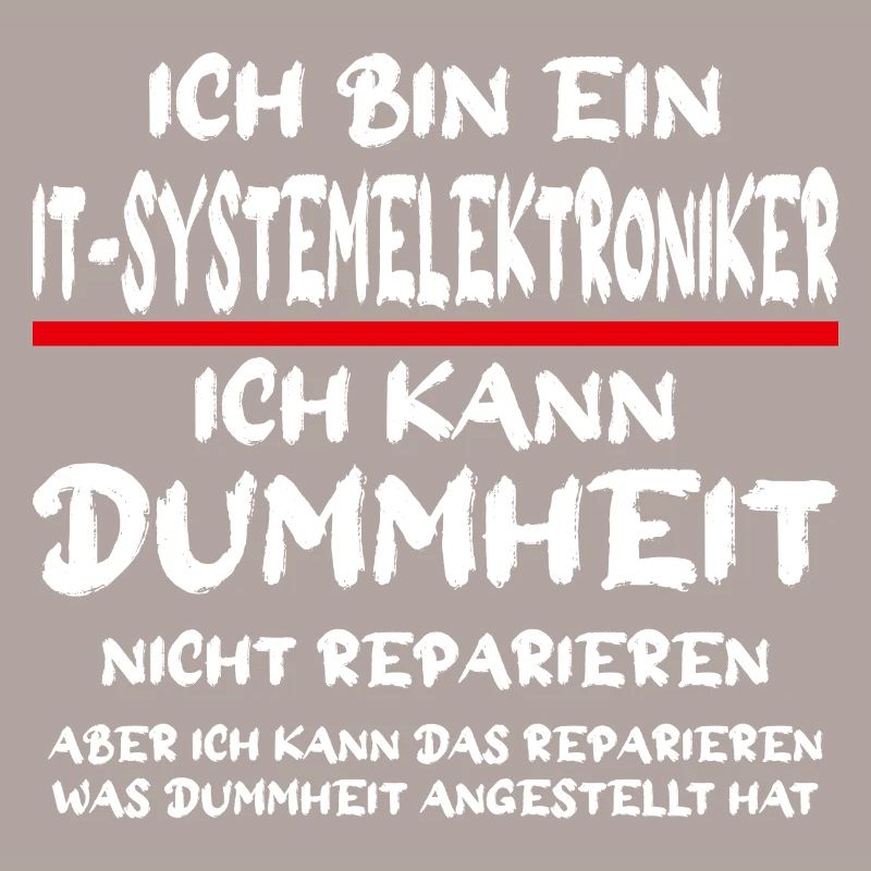 Ich bin ein Systemelektroniker Handwerker Spruch
