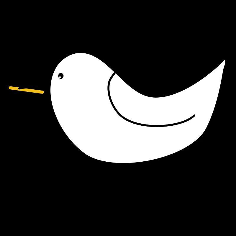 Weiße Möwe mit Pommes