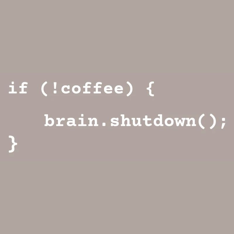 Code Kaffee Krise Lustig Programmierer Humor Geschenk