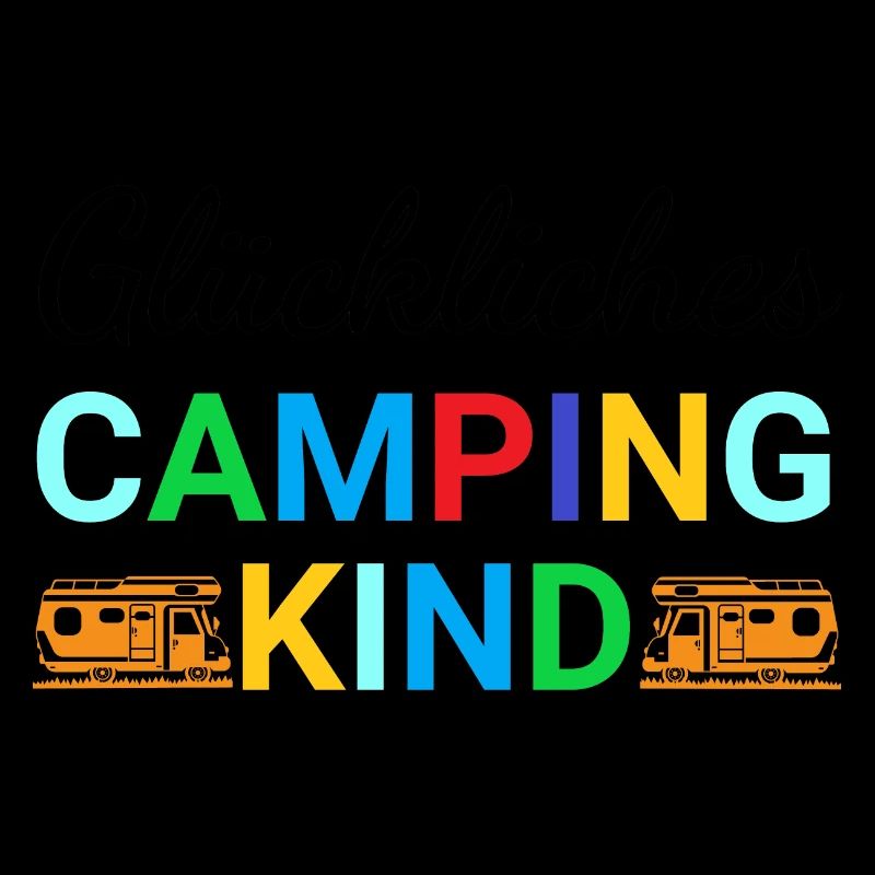 Glückliches Camping Kind