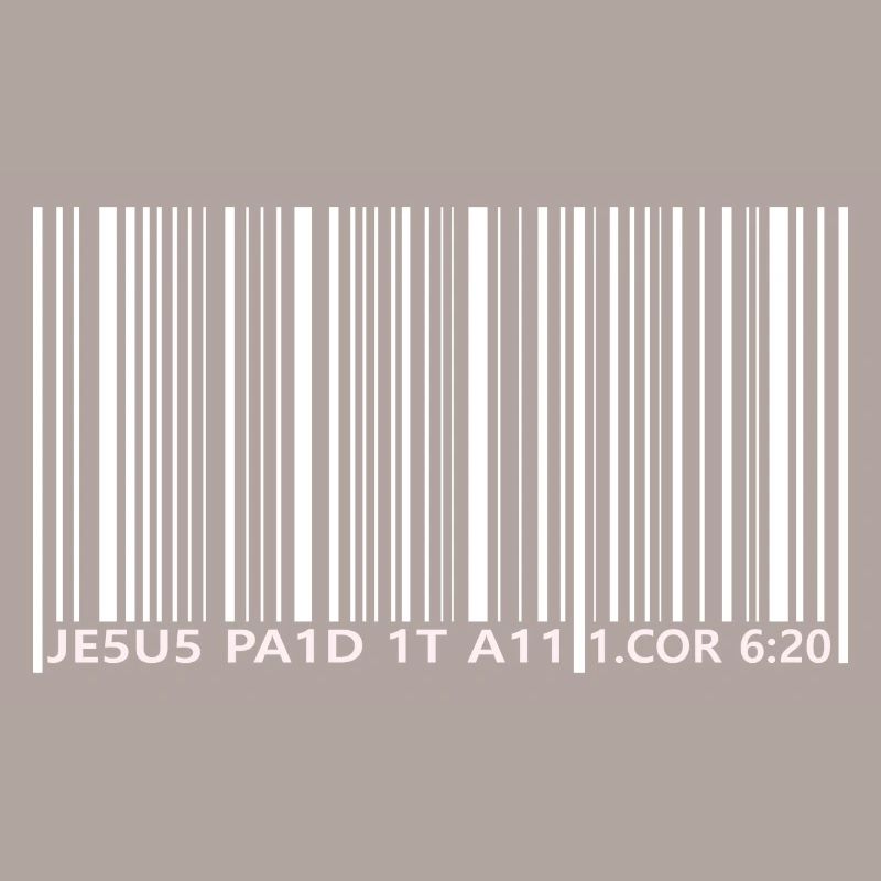 Jesus paid it all / Strichcode / 1. Korinther 6:20