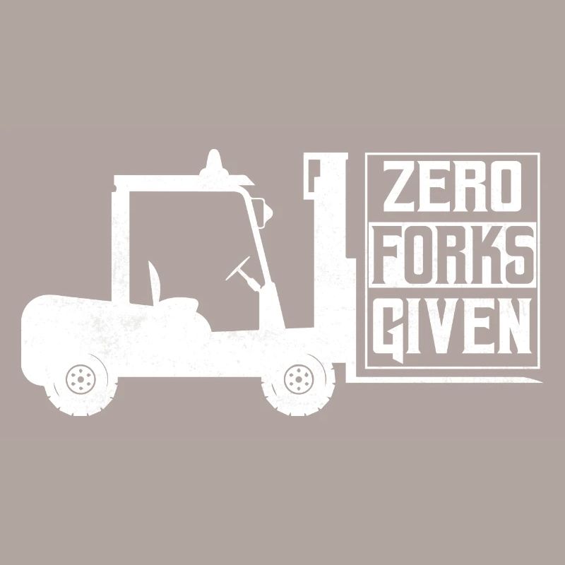 Zero Forks Given Forklift Forklifter Operator