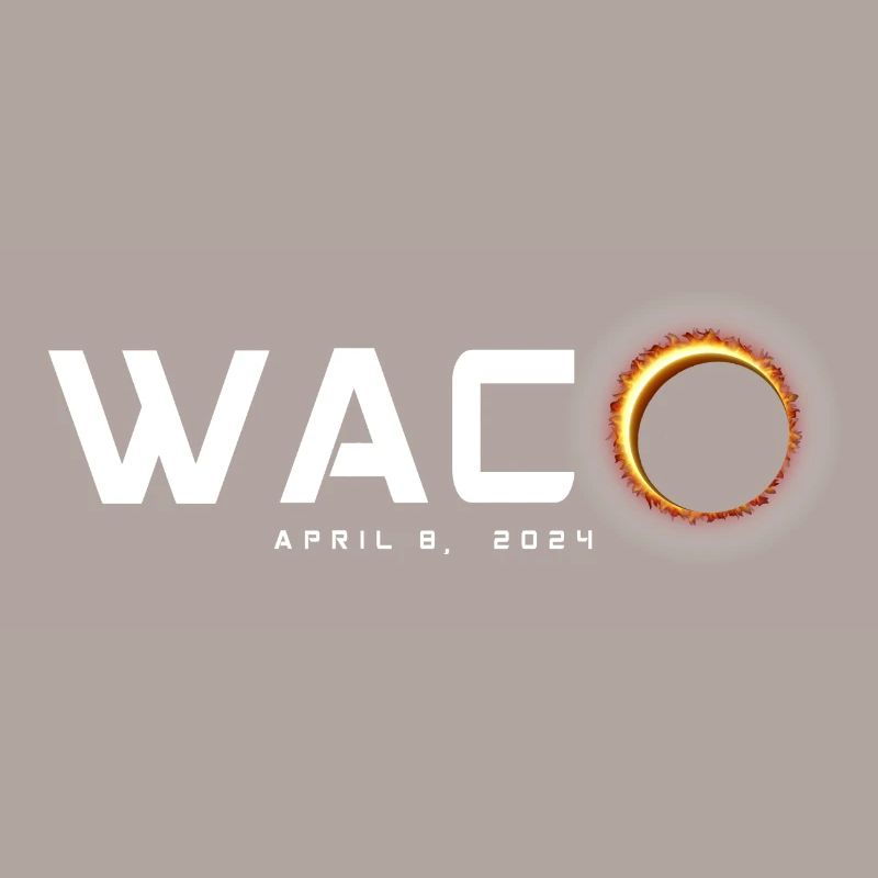 Waco Texas 2024 Eclipse Souvenir 8 avril