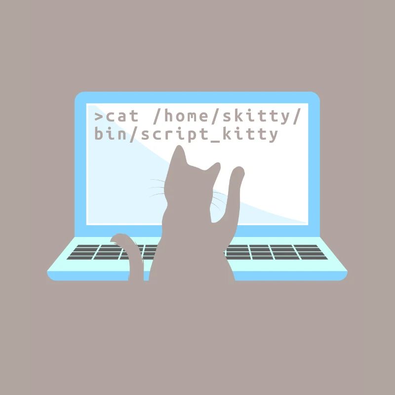 Katze als Programmierer Coder Katzenbesitzer