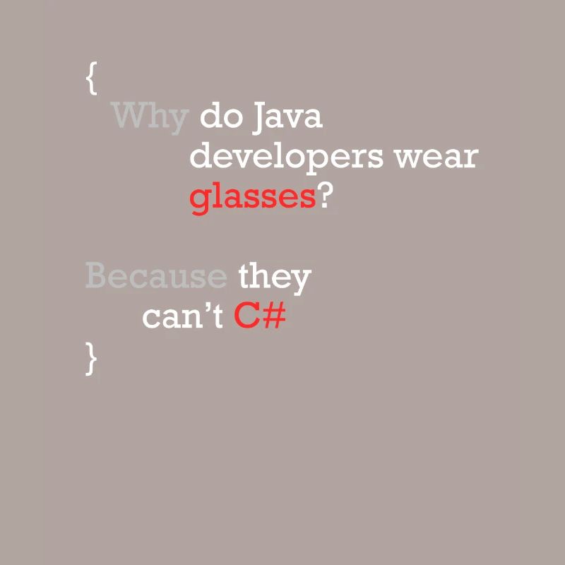C# Programmeur blague Coder C Sharp