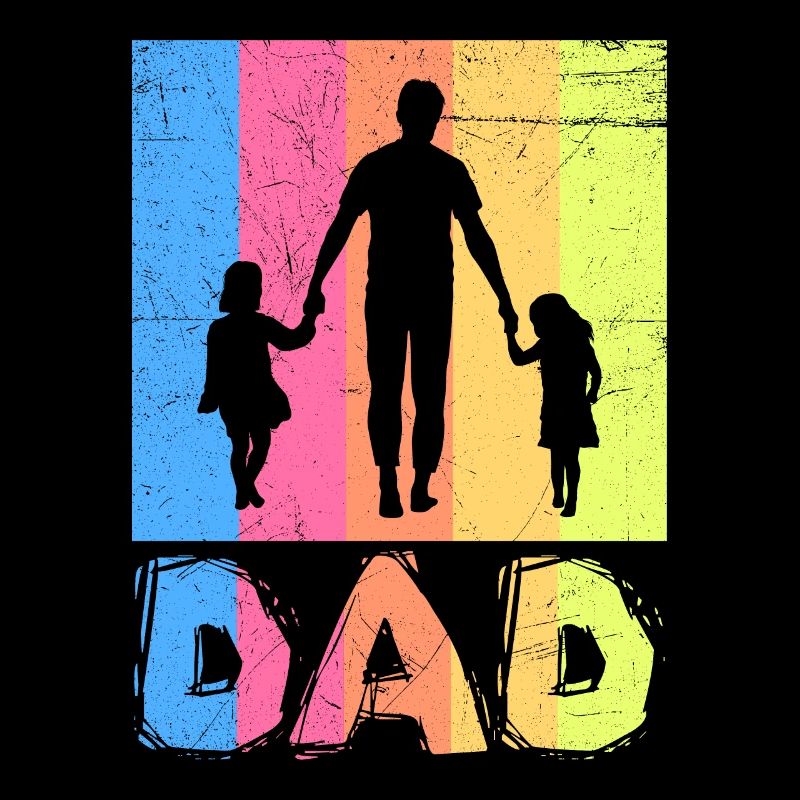 Papa 2 mal 2 Kinder Vater 2 Töchter Papa 2 Söhne