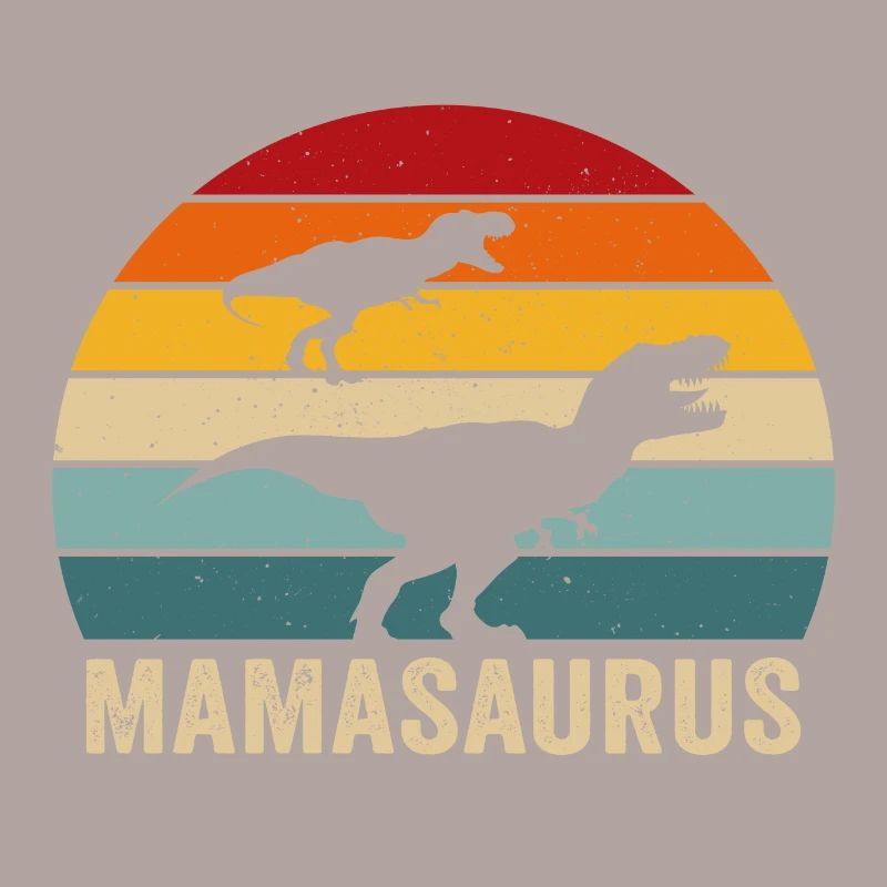Retro mamasaurus mama dino saurier mutter