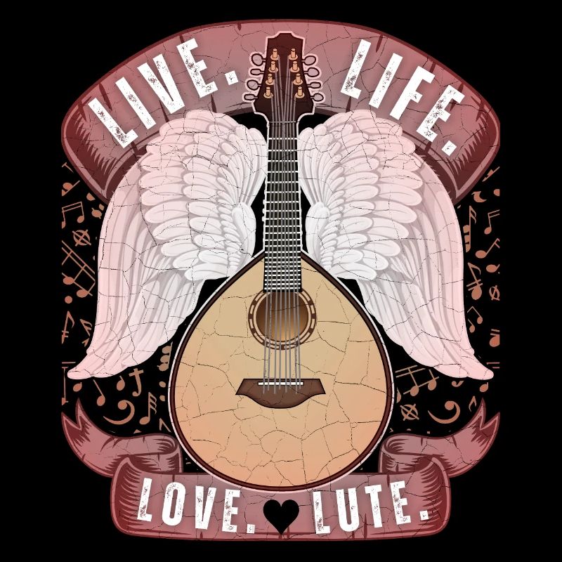 Luth, instrument de luth, joueur de luth, disant