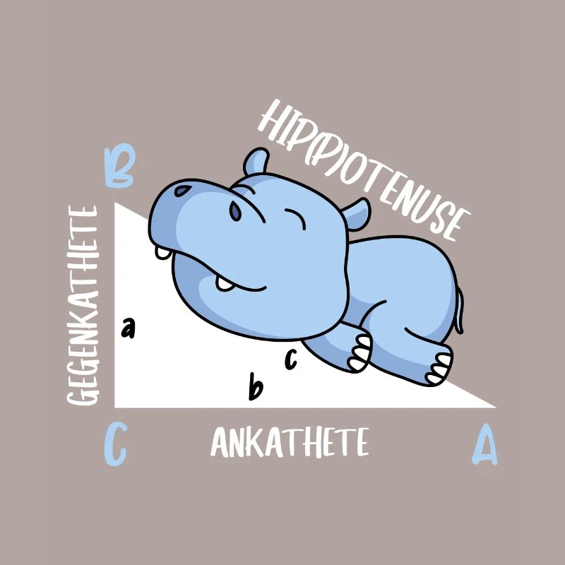 Hippotenuse Professeur de mathématiques Fun Math