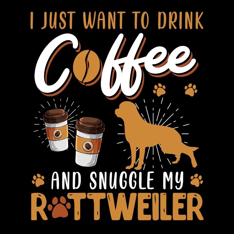 Rotti Propriétaire ENVIE DE BOIRE DU CAFÉ AVEC