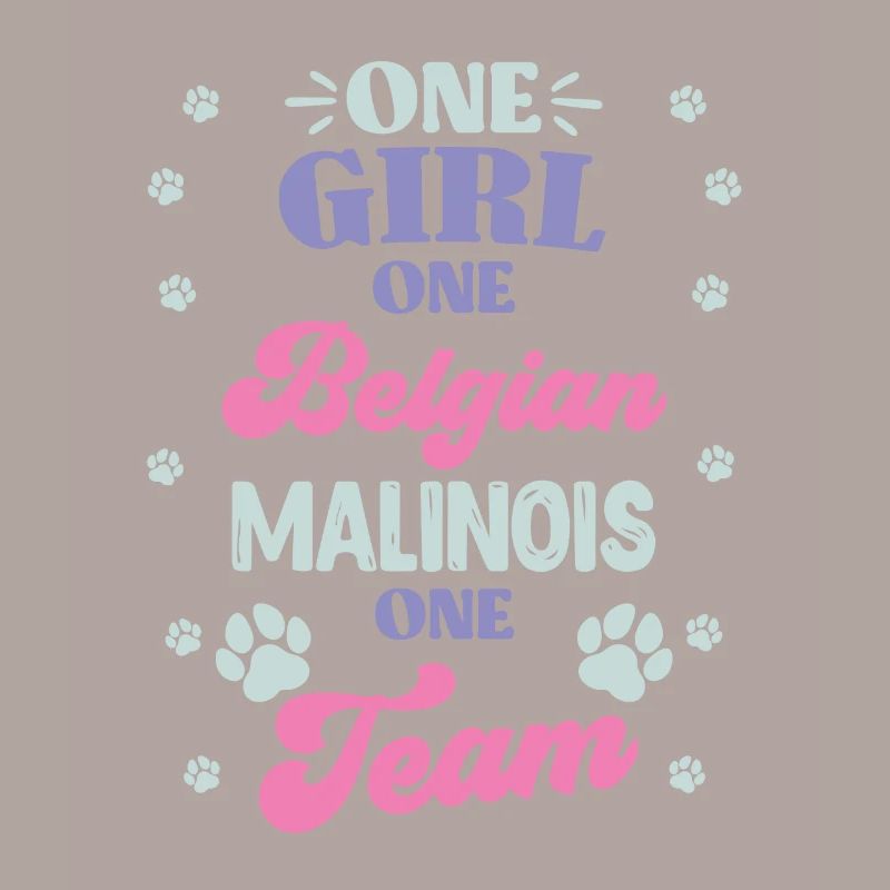 Malinois EIN MÄDCHEN EIN BELGISCHER SCHÄFERHUND