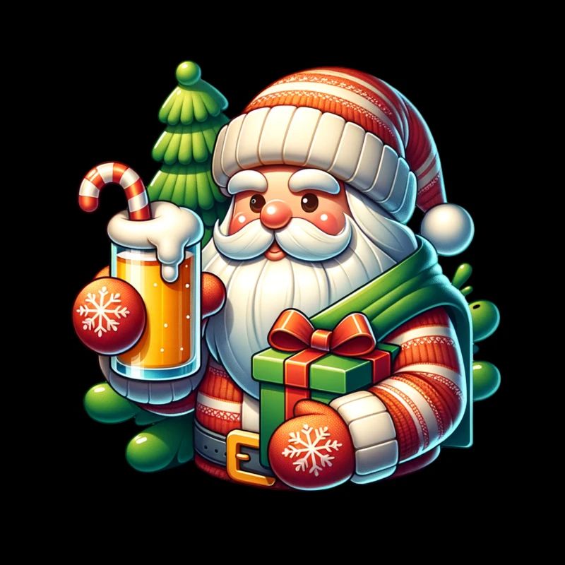 Weihnachtsmann Bier Weihnachtsmarkt