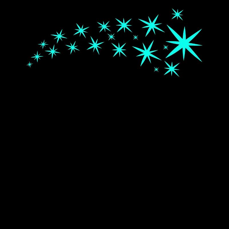 Étoiles vert menthe