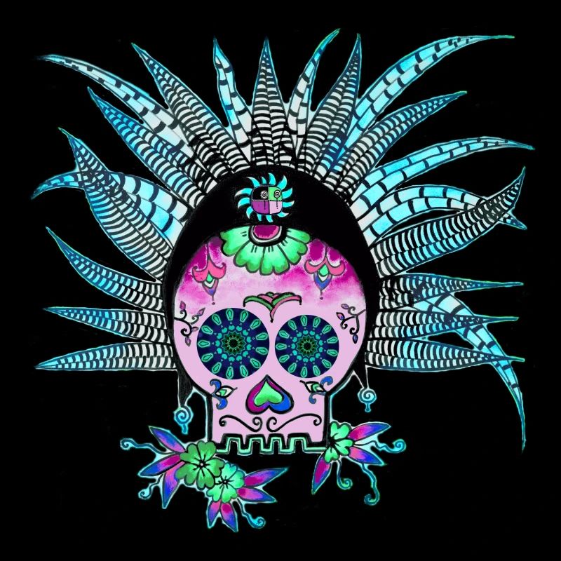 Dia de la Muerte Blue Punk