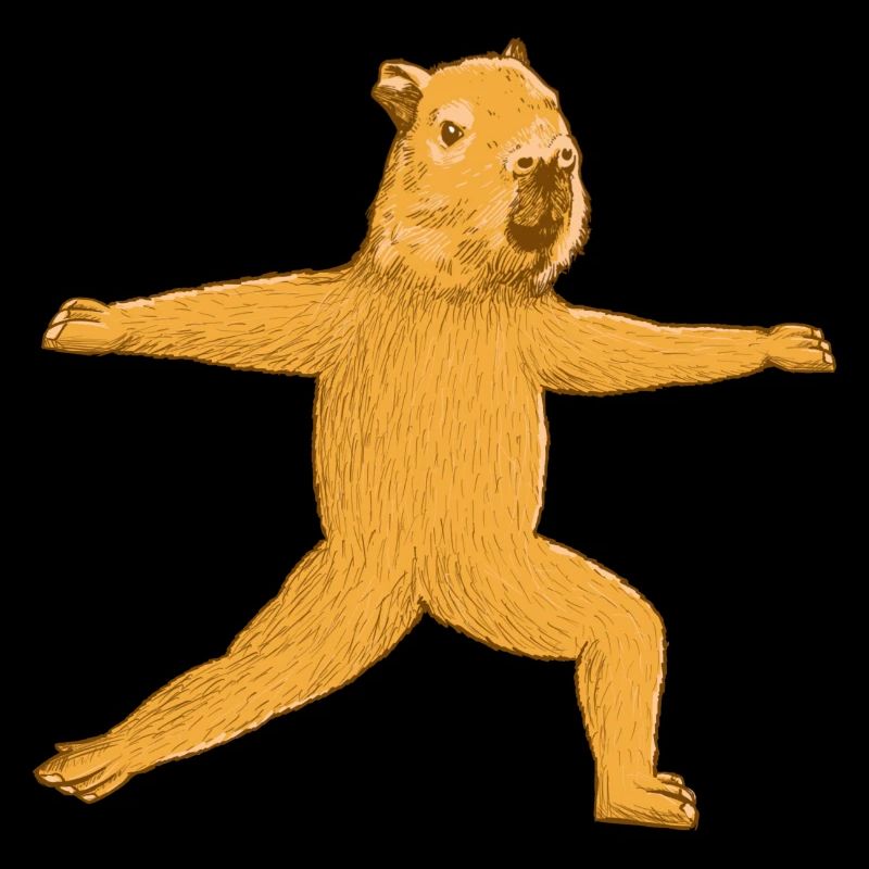 Exercice de yoga Capybara