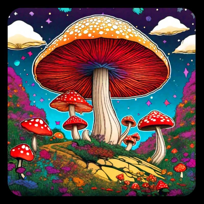 Champignons de crapaud cool