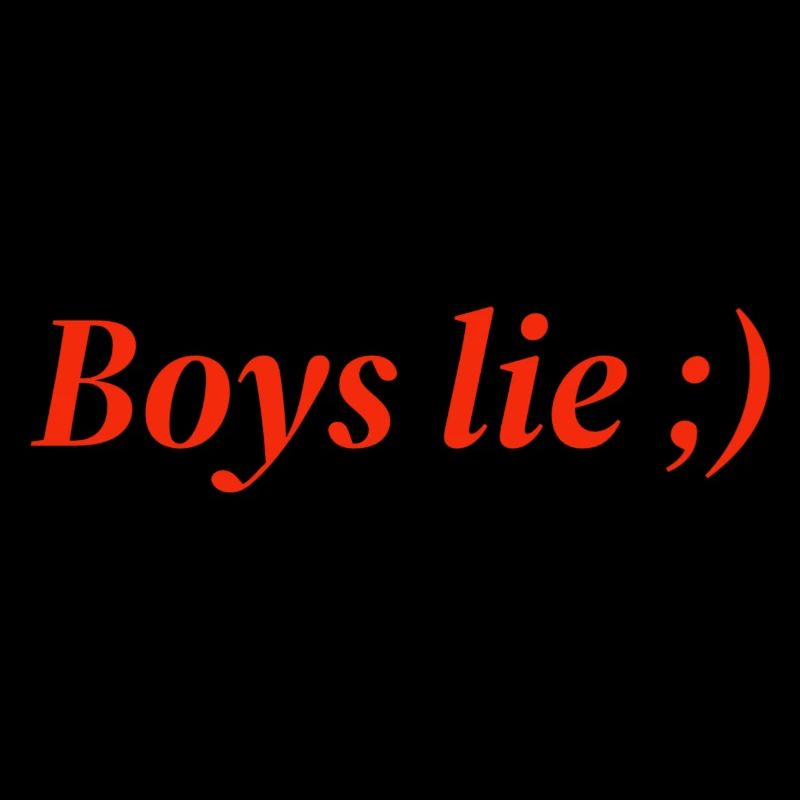 Boys lie