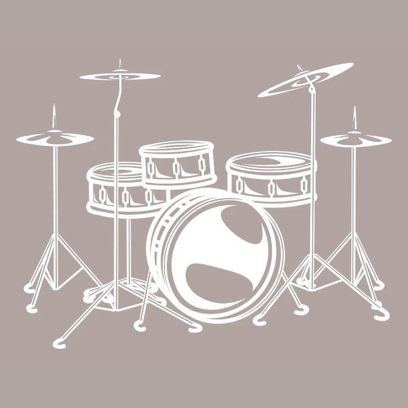 Drum Set Rock Drummer Design