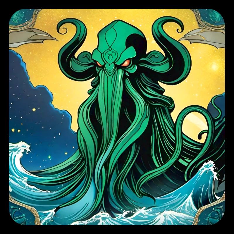 Monstre immortel de Cthulhu dans l’espace