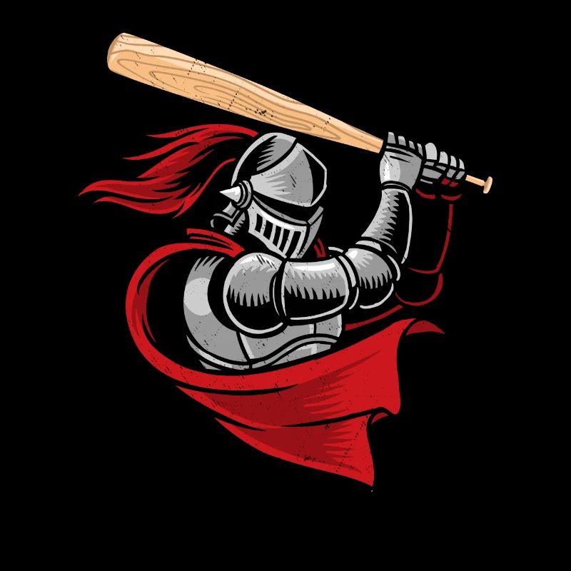 Medieval knight baseball player