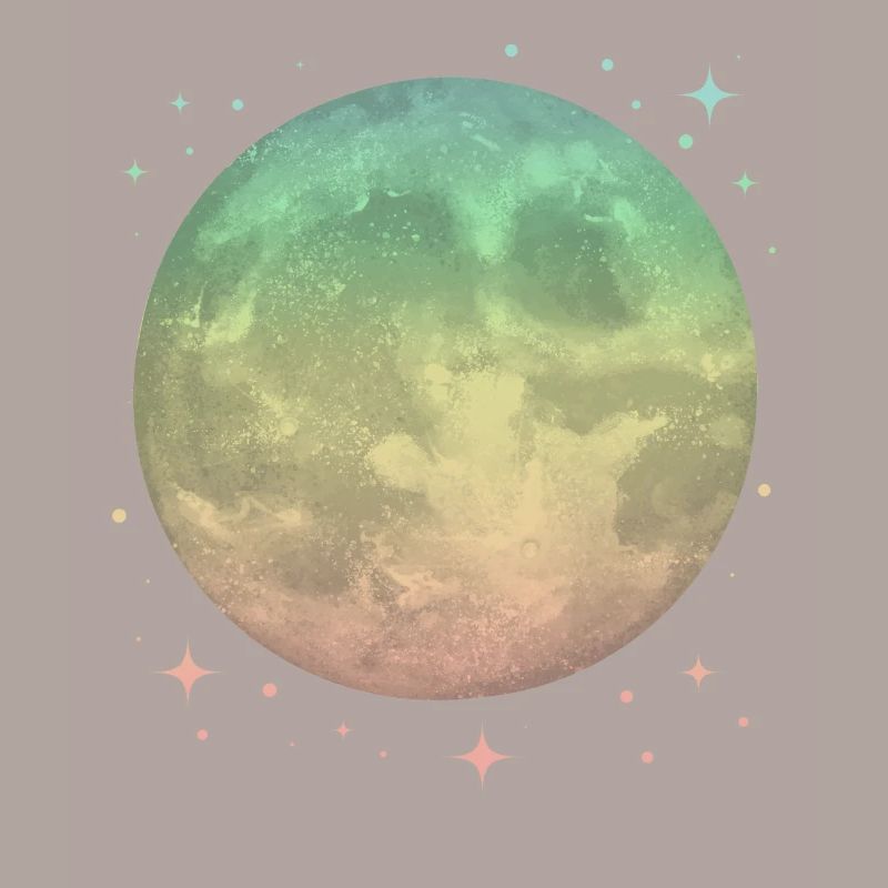 Lune Pastel Céleste