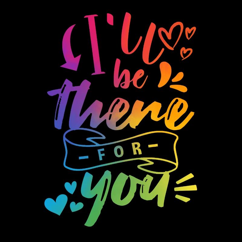 LGBT Herz Regenbogenfarbe