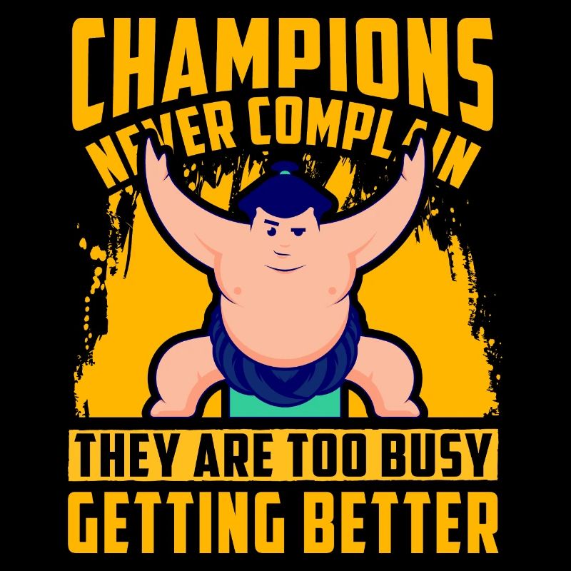 Champions never complain they are too busy getting