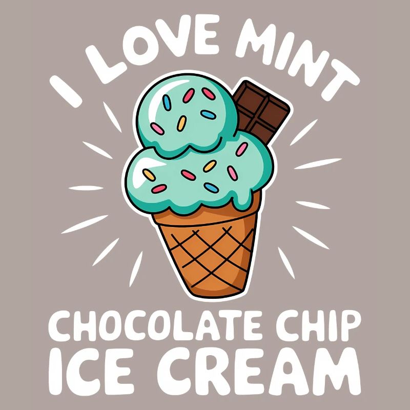 Schoko Minz Eis Spruch Lustiges Minz Eis Geschenk