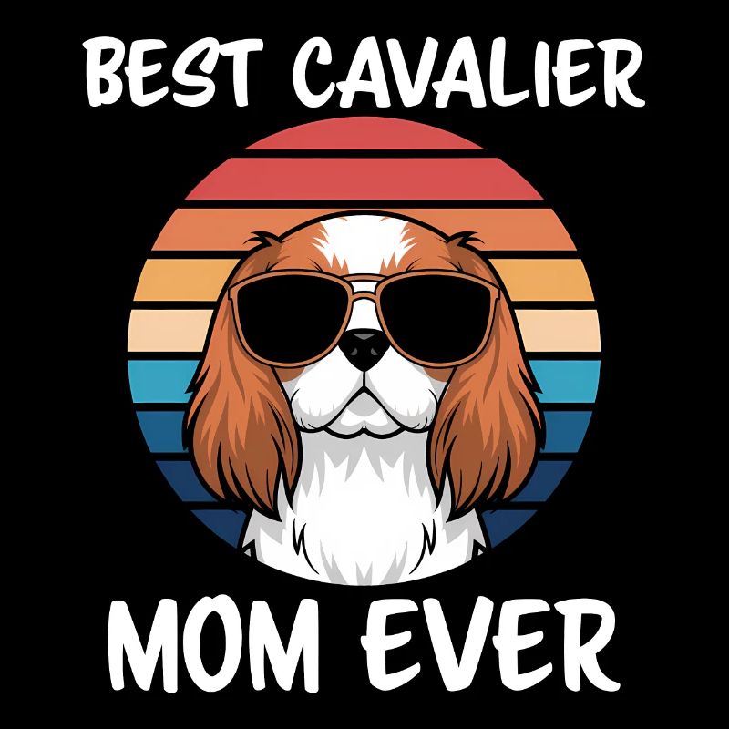 Cavalier King Charles Spaniel Disant Maman Cadeau