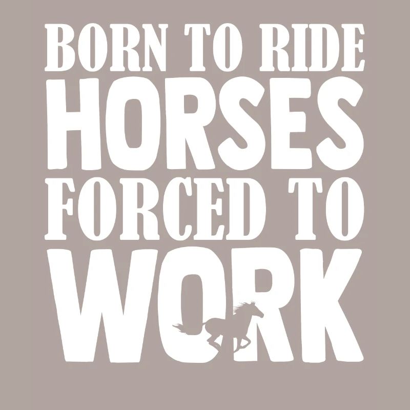 Né pour monter - chevaux forcés de travailler -