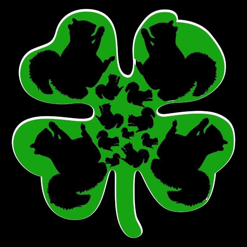 Joyeuse Saint-Patrick enfants forêt animal écureuil