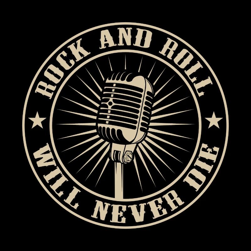 Mikrofon Rock And Roll Will Never Die Musik Sänger