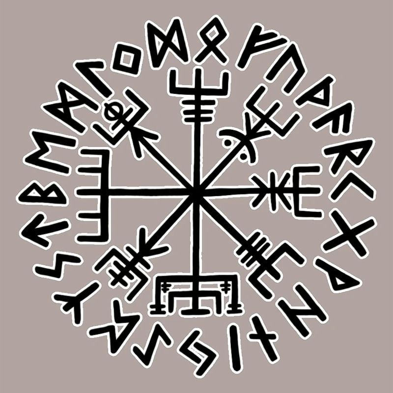 Wikinger Kompass Vegvisir
