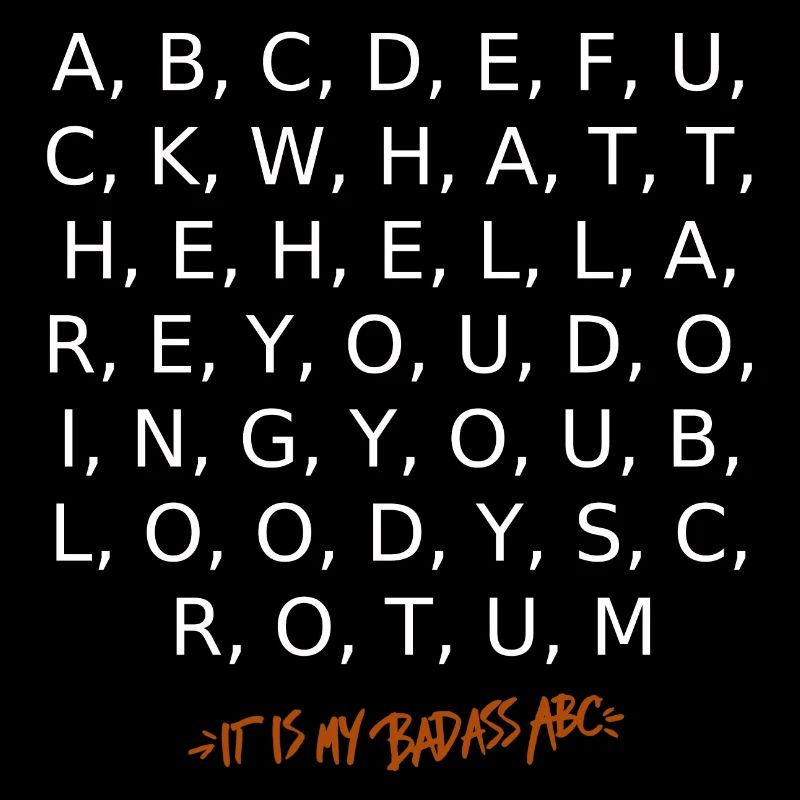 Mon abc badass