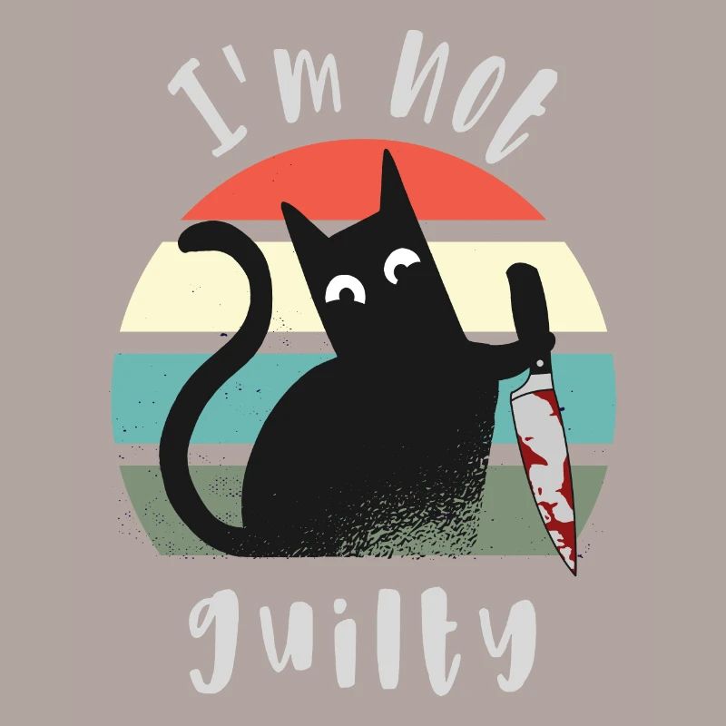 Ich bin unschuldig, Katze mit Messer