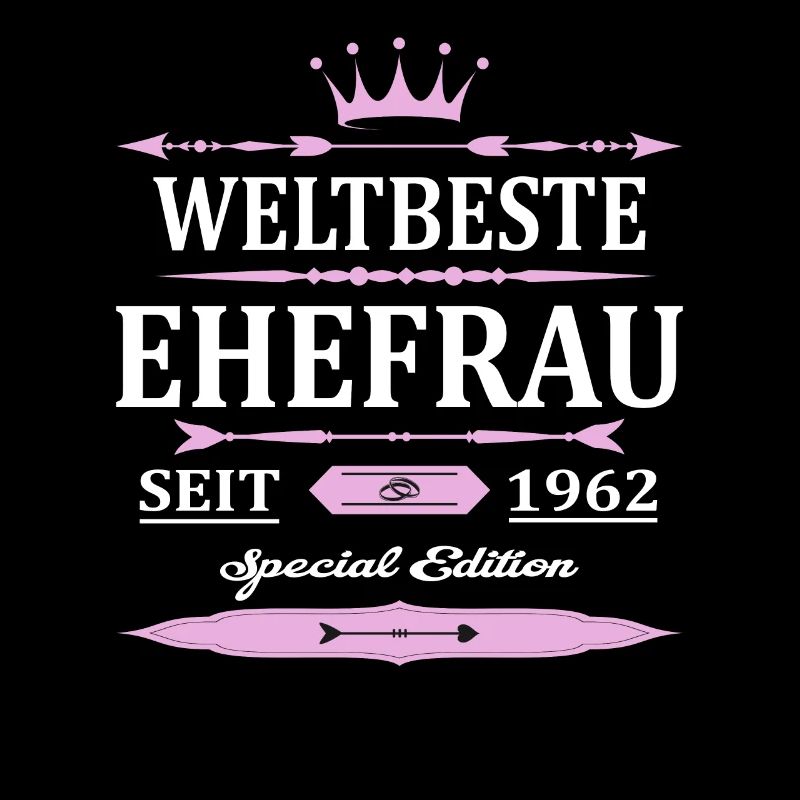 Weltbeste Ehefrau Seit 1962 Vintage Hochzeitstag