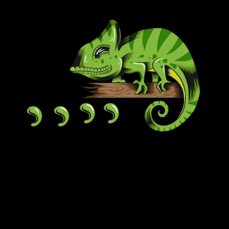 Echse Reptil Halter Gecko Lizard Eidechsen Design