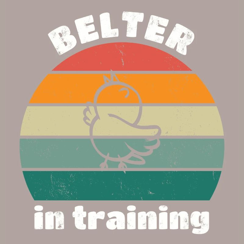 Belter in training - retro distressed