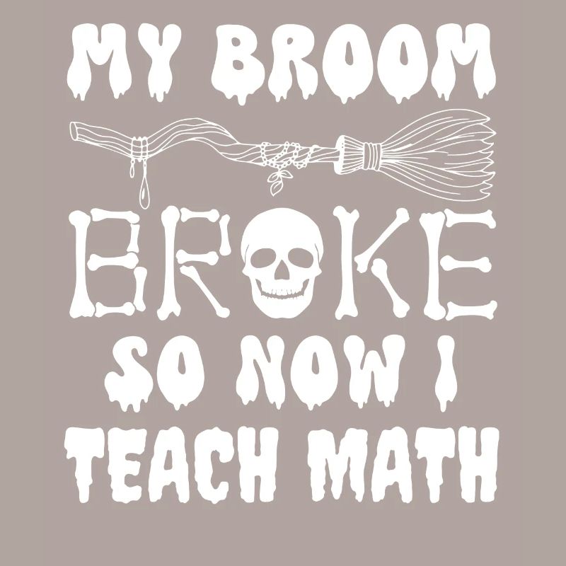 My broom broke so now i teach math, funny math
